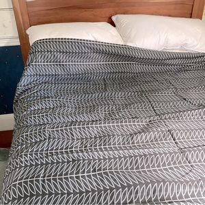 NWOT West Elm Duvet Cover - Full/Queen - Organic Cotton - Gray